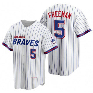 Atlanta Braves #5 Freddie Freeman White HOLBERT 2021 City Connect Stitched Jersey