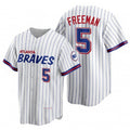 Atlanta Braves #5 Freddie Freeman White HOLBERT 2021 City Connect Stitched Jersey