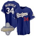 Los Angeles Dodgers #34 Fernando Valenzuela Royal HOLBERT 2026 Alternate Gold Collection Stadium Stitched Jersey