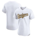 Los Angeles Dodgers Blank Player White Gold HOLBERT Limited Elite Home Stitched Jerseys