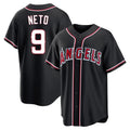 Los Angeles Angels #9 Zach Neto Player Black HOLBERT Fashion Out Home Game Stitched Jerseys
