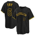 Cleveland Guardians #6 David Fry Player Black HOLBERT Snake Skin City Home Game Stitched Jerseys