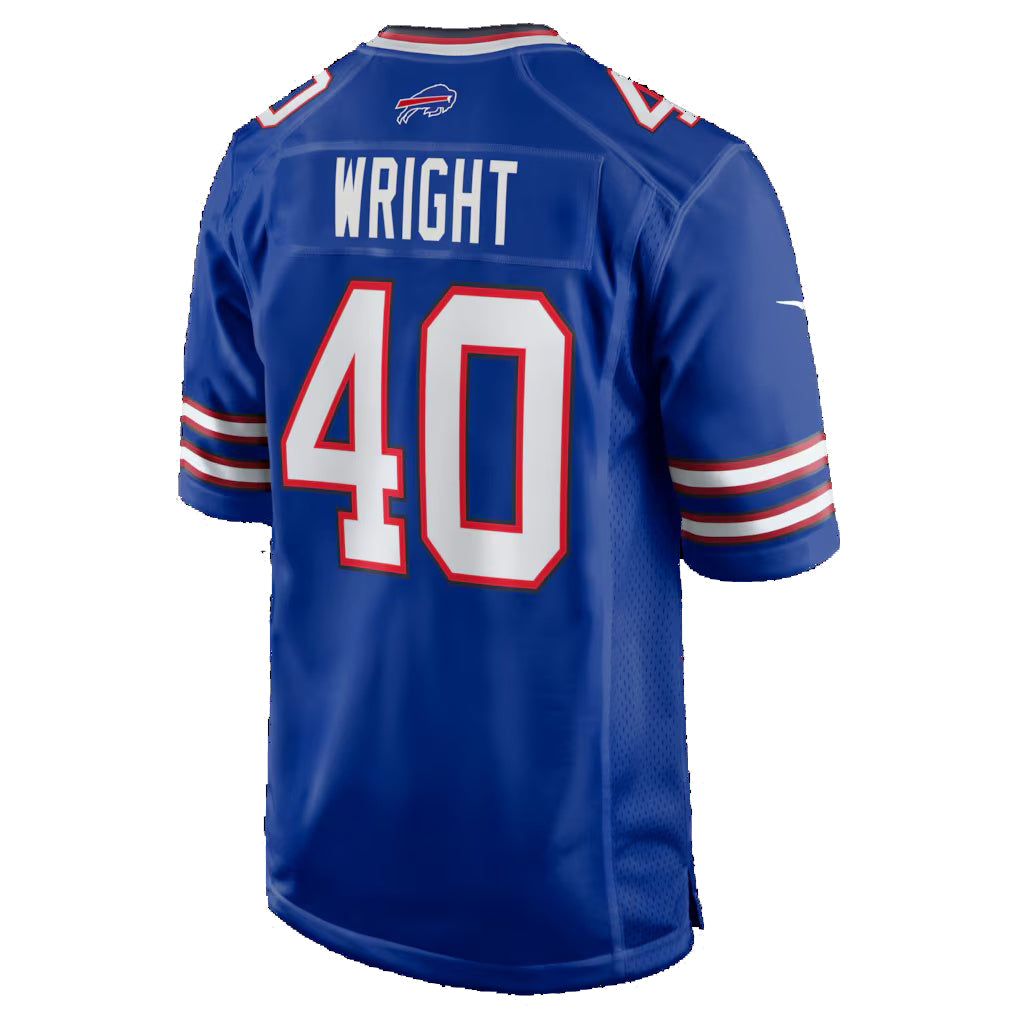 B.Bills #40 Matthew Wright Royal HOLBERT Team Game Jersey