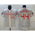 Houston Astros #44 Yordan Alvarez Number White HOLBERT 2023 City Connect Flex Base Stitched Jersey 2