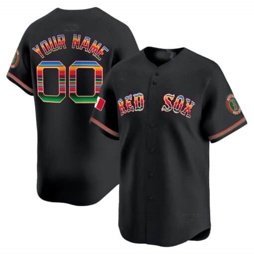 Custom Boston Red Sox Mexico Vapor Premier Limited Jersey ¨C Black HOLBERT