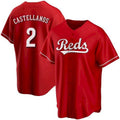 Cincinnati Reds #2 Nick Castellanos Red HOLBERT 2021 Replica Alternate Jersey
