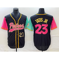 San Diego Padres #23 Fernando Tatis Jr Number Black HOLBERT NEW 2023 City Connect Cool Base Stitched Jersey