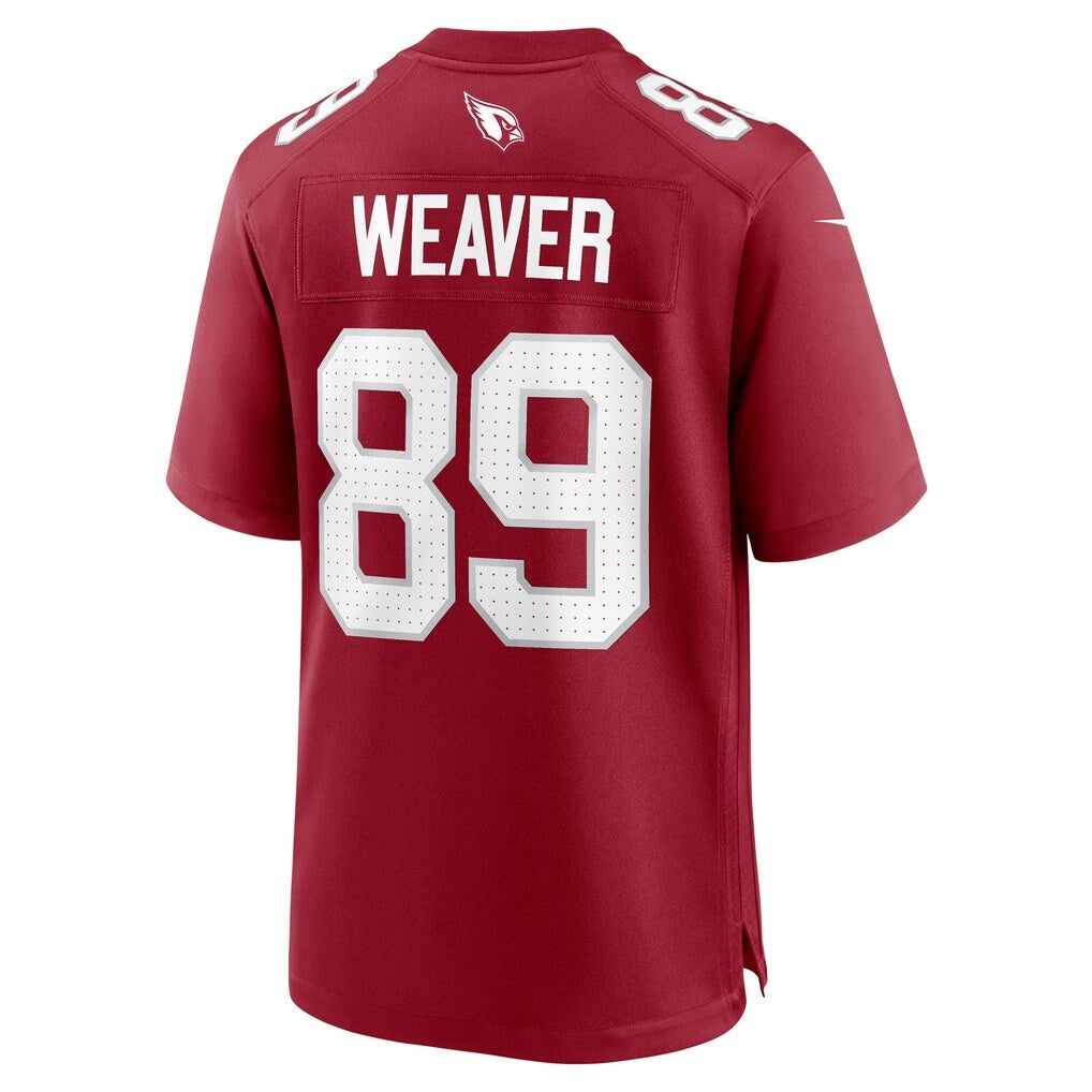 A.Cardinals #89 Xavier Weaver Cardinal HOLBERT Team Game Jersey