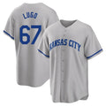 Kansas City Royals #67 Seth Lugo Player Gray HOLBERT Game Home Stitched Jerseys