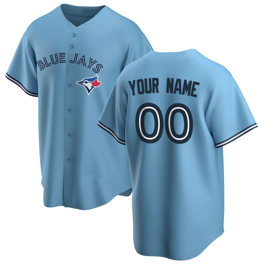 Custom Toronto Blue Jays Alternate 2020 Replica Light Blue HOLBERT Jersey