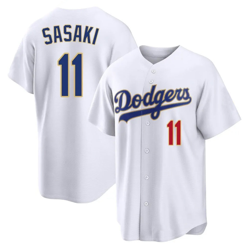 Los Angeles Dodgers #11 Roki Sasaki Player Gold White HOLBERT 2026 Collection Stadium Limited Stitched Jerseys