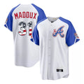 Atlanta Braves #31 Greg Maddux Player White HOLBERT USA 250 Fourth Of July City Connect Home Game Stitched Jerseys