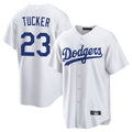 Los Angeles Dodgers #23 Kyle Tucker Player White HOLBERT Game Home Stitched Jerseys