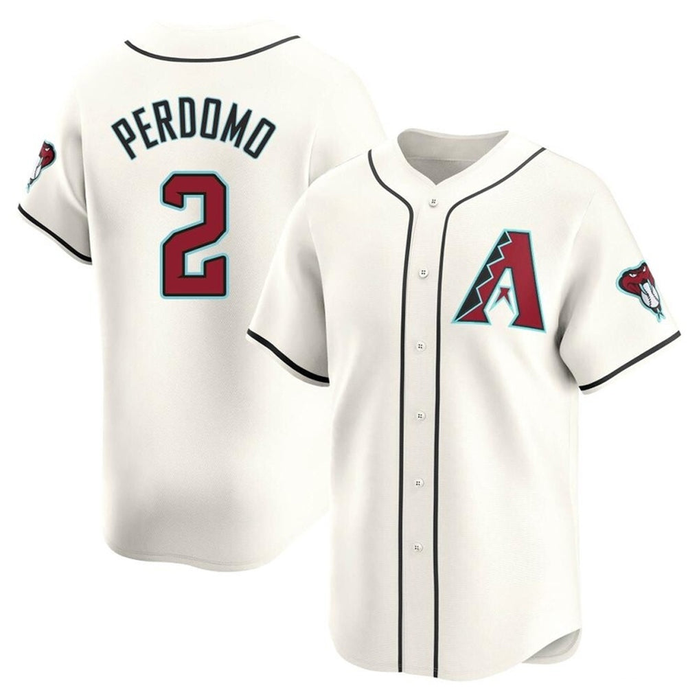 Arizona Diamondbacks #2 Geraldo Perdomo Player Cream HOLBERT Limited Home Game Stitched Jerseys