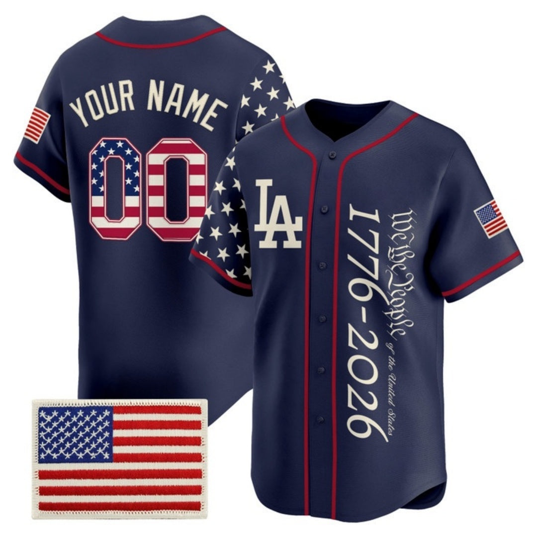 Custom Los Angeles Angels  America 250 Edition Vapor Premier Limited Navy HOLBERT Stitched Jerseys