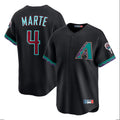Arizona Diamondbacks #4 Ketel Marte Player Black HOLBERT Fashion Out Home Game Stitched Jerseys