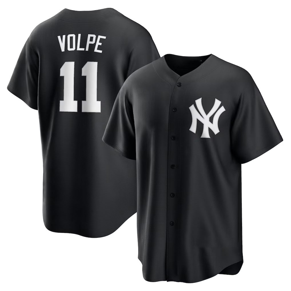 New York Yankees #11 Anthony Volpe Black HOLBERT Fashion Replica Player Jersey