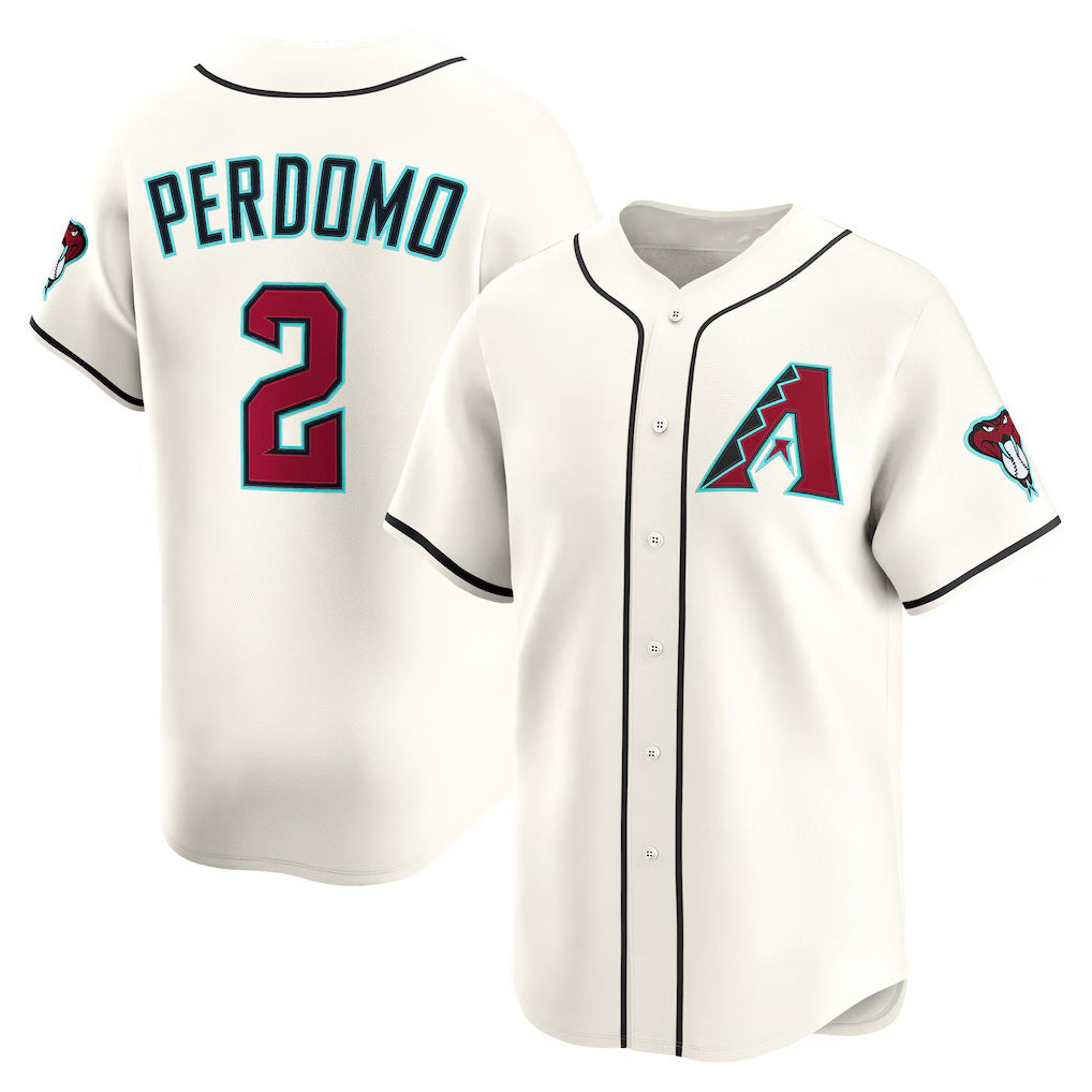 Arizona Diamondbacks #2 Geraldo Perdomo Cream HOLBERT Home Limited Player Jersey