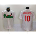 Philadelphia Phillies #10 J.T. Realmuto White Green HOLBERT Cool Base Stitched Jersey 2