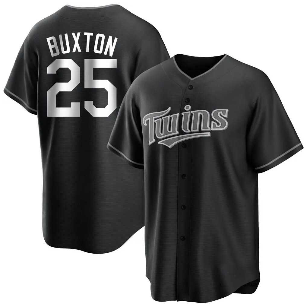 Minnesota Twins #25 Byron Buxton Player Black HOLBERTHome Game Stitched Jerseys