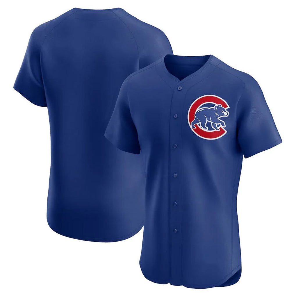 Chicago Cubs Royal HOLBERT Limited Elite Home Game Blank Player Stitched Jerseys