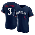 Minnesota Twins #3 Harmon Killebrew Player Navy HOLBERTReplica Home Limited Elite Stitched Jerseys