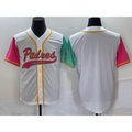 San Diego Padres Blank White HOLBERT NEW 2023 City Connect Cool Base Stitched Jersey