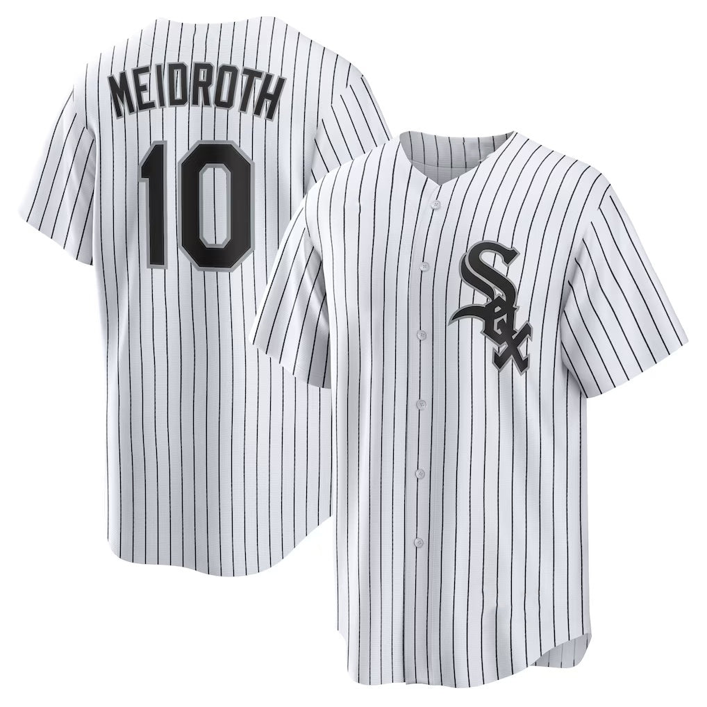 Chicago White Sox #10 Chase Meidroth White HOLBERT Home Replica Jersey