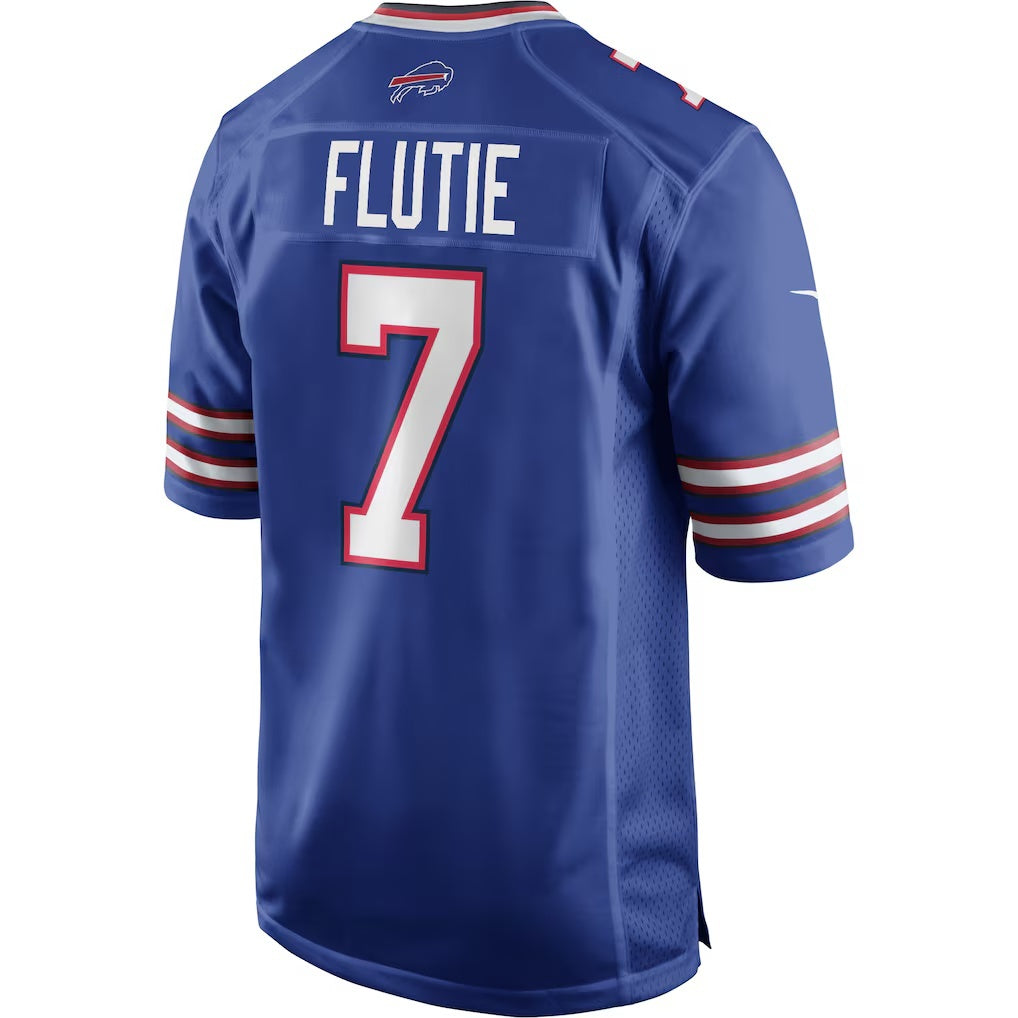 B.Bills #7 Doug Flutie Royal HOLBERT Game Retired Player Jersey