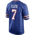 B.Bills #7 Doug Flutie Royal HOLBERT Game Retired Player Jersey