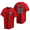 Minnesota Twins #26 Max Kepler Red HOLBERT Cool Base Stitched Jersey