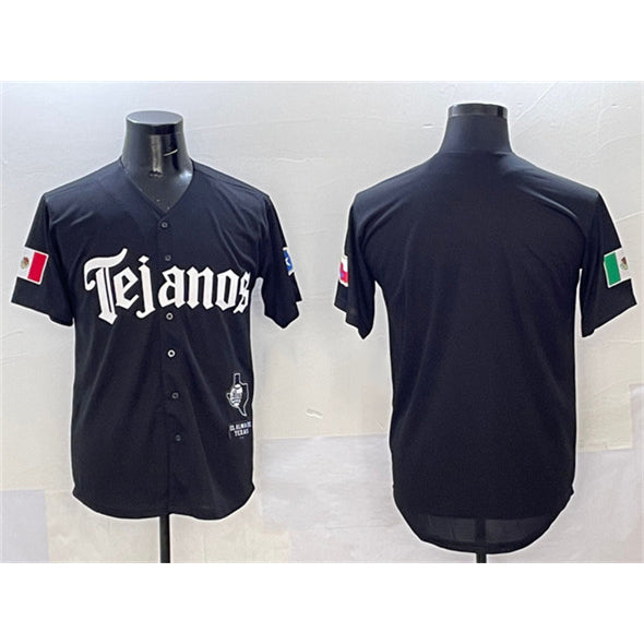 Texas Rangers Blank Black HOLBERT Mexico 2025 Vapor Premier Limited Stitched Jersey