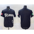 Texas Rangers Blank Black HOLBERT Mexico 2025 Vapor Premier Limited Stitched Jersey