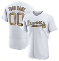 Custom Atlanta Braves Active Player White HOLBERT 2022 All-Star Flex Base Stitched Jersey