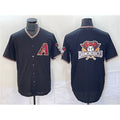 Arizona Diamondbacks Black HOLBERT Team Big Logo Cool Base Stitched Jersey