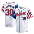 Detroit Tigers #30 Kerry Carpenter White HOLBERT 2025 Independence Day Vapor Premier Limited Stitched Jersey