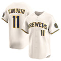 Milwaukee Brewers #11 Jackson Chourio Cream HOLBERT Home Limited Jersey