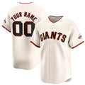 Custom San Francisco Giants Active Player Cream HOLBERT Home Limited Stitched Jersey