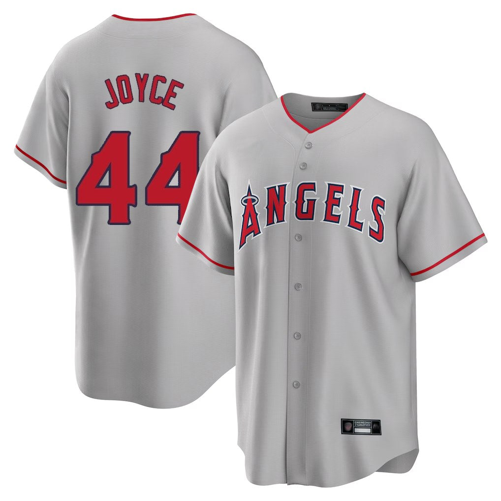 Los Angeles Angels #44 Ben Joyce Player Gray HOLBERT Home Game Stitched Jerseys