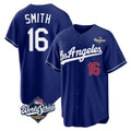 Los Angeles Dodgers #16 Will Smith Player Royal HOLBERT World Series Game Home Stitched Jerseys