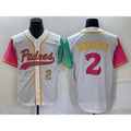 San Diego Padres #2 Xander Bogaerts White HOLBERT Number NEW 2023 City Connect Cool Base Stitched Jersey