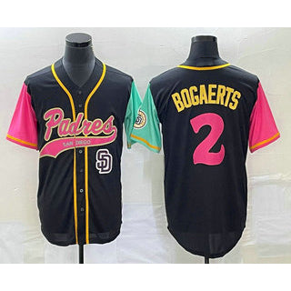 San Diego Padres #2 Xander Bogaerts Black HOLBERT NEW 2023 City Connect Cool Base Stitched Jersey