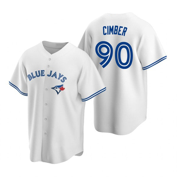 Toronto Blue Jays #90 Adam Cimber White HOLBERT Home Cool Base Jersey