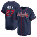 Atlanta Braves #27 Austin Riley Navy HOLBERT 2025 Speedway Classic Alternate Limited Stitched Jersey