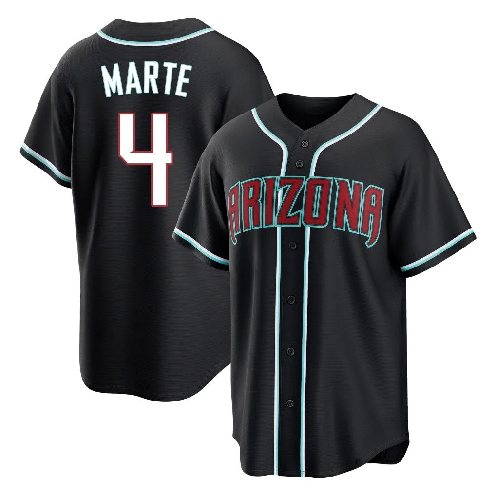 Arizona Diamondbacks #4 Ketel Marte Player Black HOLBERT Home Game Stitched Jerseys