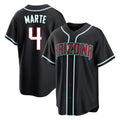 Arizona Diamondbacks #4 Ketel Marte Player Black HOLBERT Home Game Stitched Jerseys