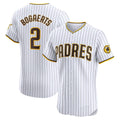 San Diego Padres #2 Xander Bogaerts White HOLBERT Home Elite Jersey