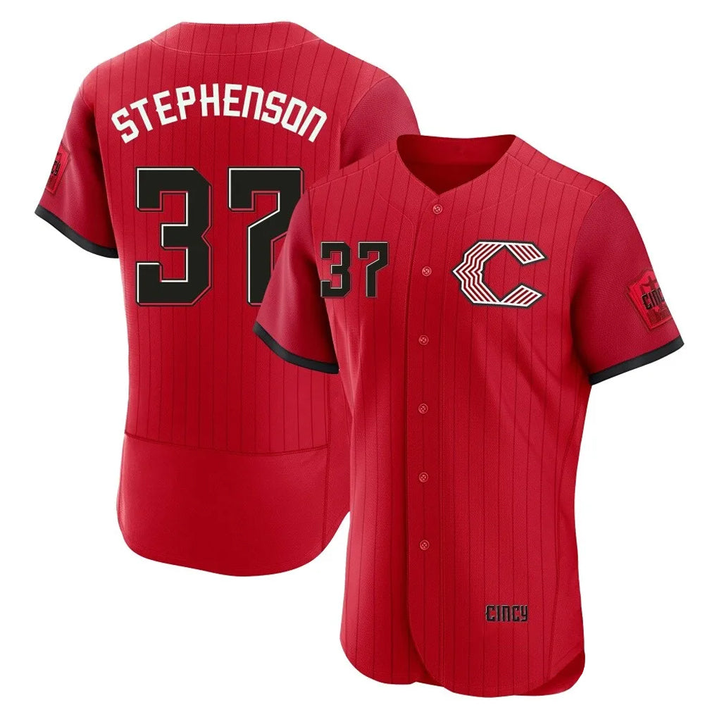 Cincinnati Reds #37 Tyler Stephenson Player Red HOLBERT 2026 City Connect Limited Elite Home Stitched Jerseys