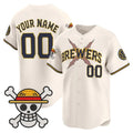 Custom Milwaukee Brewers x One Piece Cream HOLBERT Vapor Premier Limited Jersey - Stitched