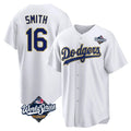 Los Angeles Dodgers #16 Will Smith Player Gold White HOLBERT World Series 2026 Collection Stadium Game Stitched Jerseys